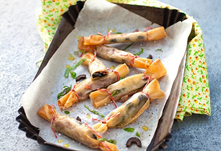 bonbons croustillants anchois et olives