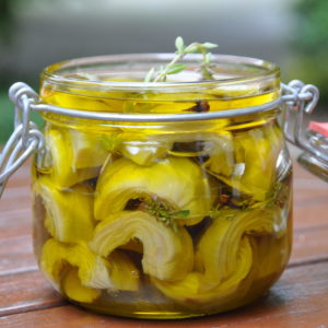 Artichaut à l'huile l'apéritif provençal
